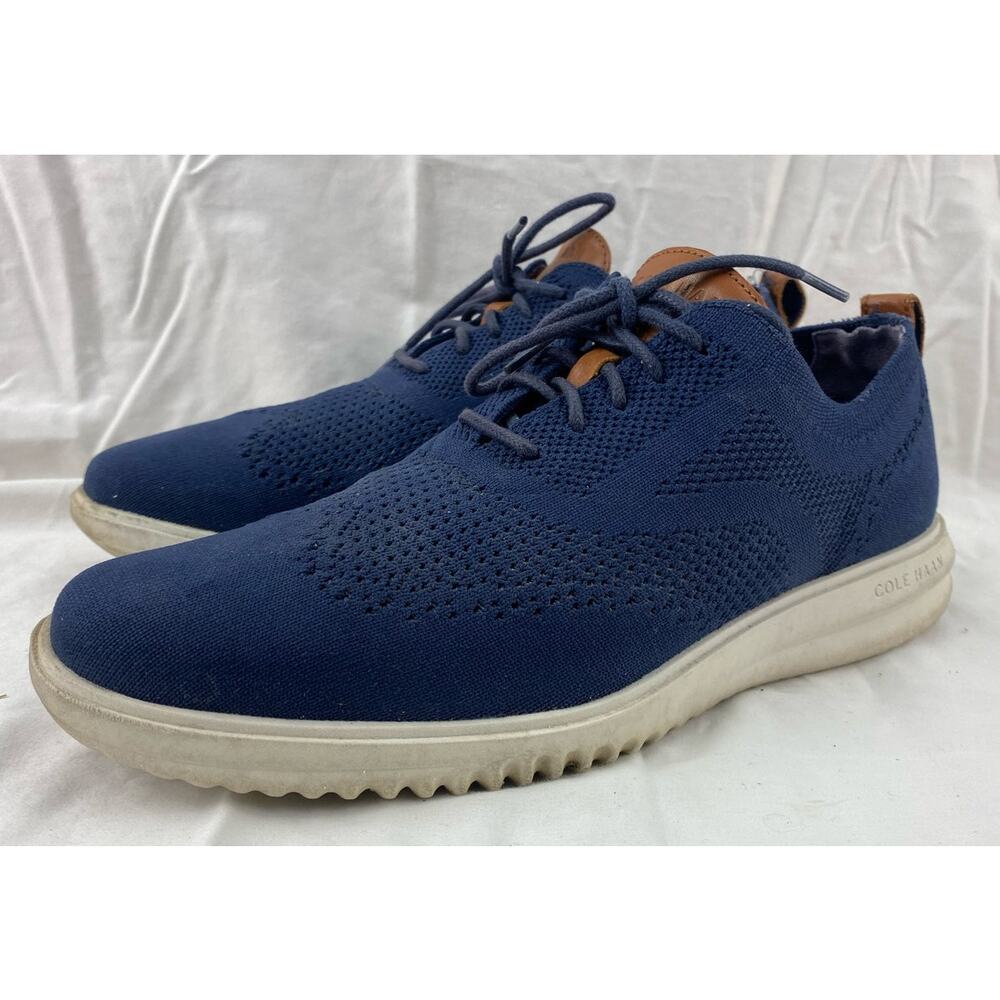 Men Cole Haan Grand+ Stitchlite Wingtip Oxford knit casual dress shoes 9M